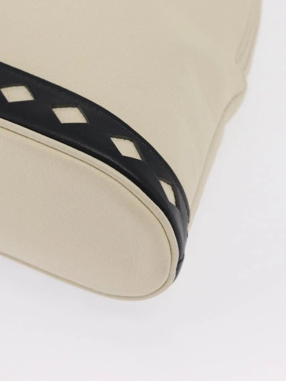 SAINT LAURENT Hand Bag Leather White Auth 169261V - Picture 4 of 16